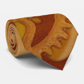 Cravate engrenages steampunk cogs conception mécanique (Roulé)