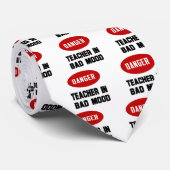 Cravate Enseignant drôle dans la mauvaise humeur (Roulé)