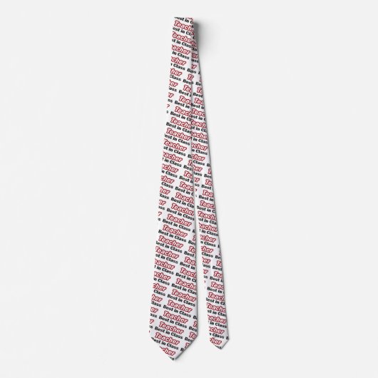 Cravate Enseignant le mieux en classe (Devant)