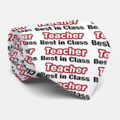 Cravate Enseignant le mieux en classe (Roulé)
