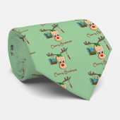 Cravate Enseignant Noël Reindeer—Cadeaux adorables (Roulé)