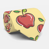 Cravate Enseignant Pommes Arbre Motif Enseignant d'art pré (Roulé)