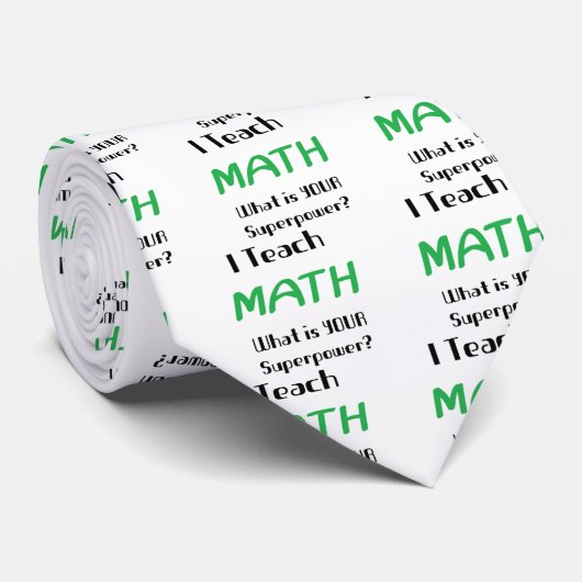 Cravate enseignement des mathématiques (Roulé)