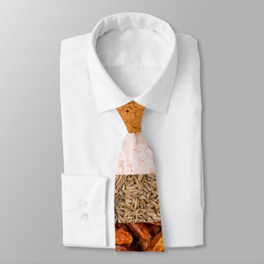 Cravate Ensemble de collages d'épices et d'ingrédients ali (Attaché)