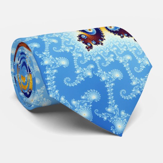 Cravate Ensemble de Mandelbrot d'île de Julia (Roulé)