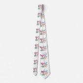 Cravate Ensemble de silhouettes de différents dinosaures (Dos)