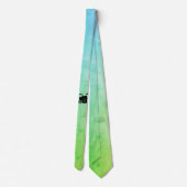Cravate Ensemble de tambour monogramme vert (Dos)