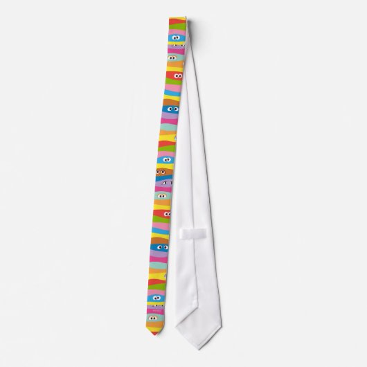 Cravate Ensemble Motif des yeux (Dos)
