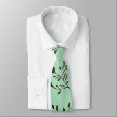Cravate Ensemble sauvage d'invitation de mariage de menthe (Attaché)