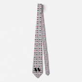 Cravate Ensembles de cartes à jouer Art Déco v3 Monogrammé (Devant)