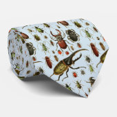 Cravate Entomologie vintage d'insecte de scarabée (Roulé)