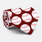 Cravate Entraîneur de baseball Rouge (Roulé)