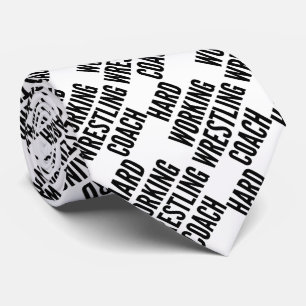 Cravate Entraîneur de lutte au travail acharné