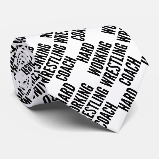 Cravate Entraîneur de lutte au travail acharné (Roulé)