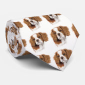 Cravate : Épagneul de roi Charles cavalier de (Roulé)