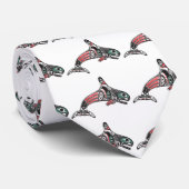 Cravate Épaulard et Eagle de Tlingit (Roulé)