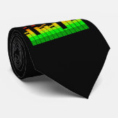 Cravate Equalizer Vibes from the Beat of DJ Music decor (Roulé)