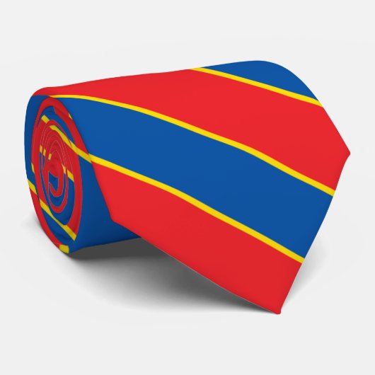 Cravate Equateur Drapeau couleurs élégant (Roulé)