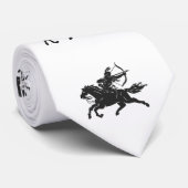 Cravate Équestre indienne - Choisissez la couleur arrière (Roulé)