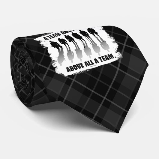 Cravate Équipe au-dessus de tous (Hockey) (Roulé)