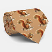 Cravate Equipe d'aquarelle mignonne, Humour animal (Roulé)