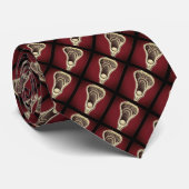 Cravate Équipe de Lacrosse Maroon (Roulé)