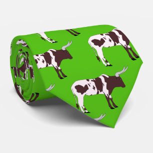 Cravate Équipe de Longhorn Steer Mascotte Football Necktie