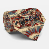 Cravate Équipe de Rodéo de l'Ouest (Roulé)