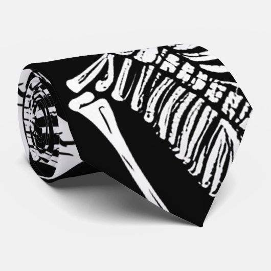 Cravate Équipe de squelette (Roulé)