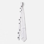 Cravate Équipe sportive Mascotte Empreintes de pattes Neck (Dos)