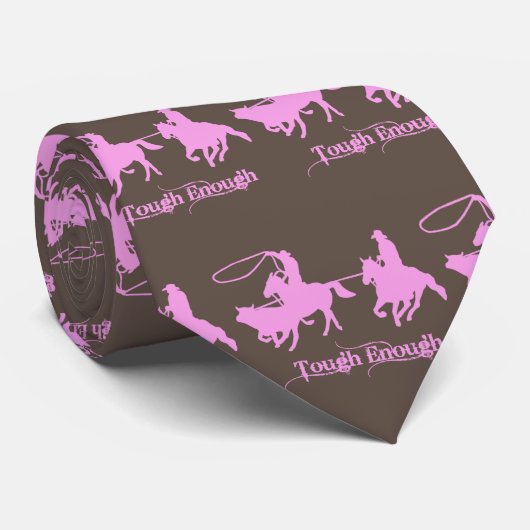 Cravate Équipe Western Rodeo Cowboys Roping Assez Souvent (Roulé)