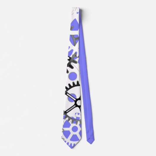 Cravate Équipements sur le bord bleu (Devant)