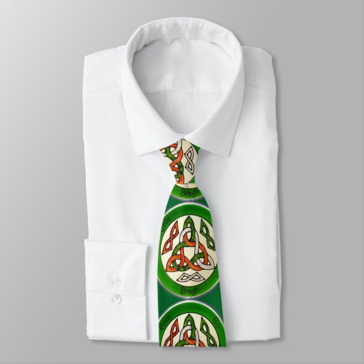 Cravate Erin Go Bragh St. Patrick's Day Trinity Knot Crava (Attaché)