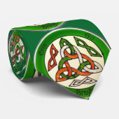 Cravate Erin Go Bragh St. Patrick's Day Trinity Knot Crava (Roulé)