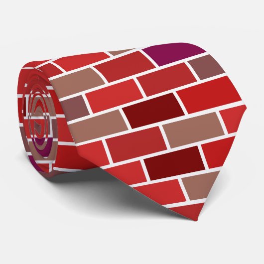 Cravate Escalade Rapeller Vers Le Bas Édifice De Briques É (Roulé)