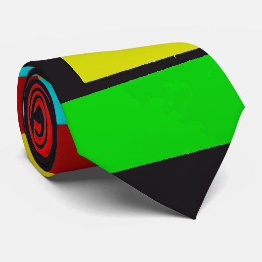 Cravate Escaliers colorés (Roulé)