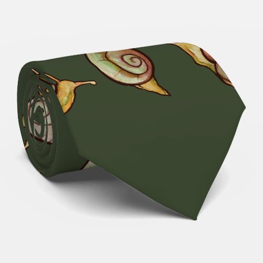 Cravate Escargots Escargots Aimer jolie nature art (Roulé)