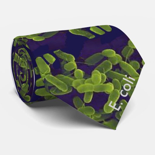 Cravate - Escherichia coli (vert avec l'arrière - (Roulé)