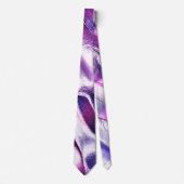 Cravate Esculpido de métal fosco, em roxo e lilás (Devant)