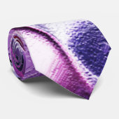 Cravate Esculpido de métal fosco, em roxo e lilás (Roulé)