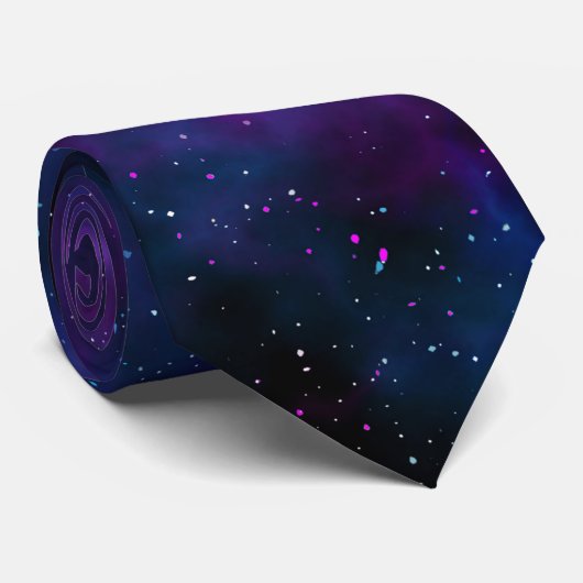Cravate Espace belle galaxie nuit étoile image (Roulé)