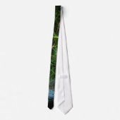 Cravate Espace de fleurs d'art abstrait (Dos)