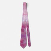 Cravate Espace extra-atmosphérique Mauve rose Galactique c (Devant)