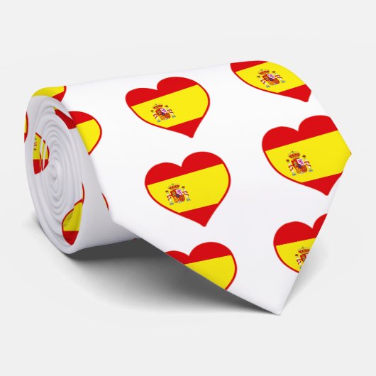 Cravate Espagne amour (Roulé)