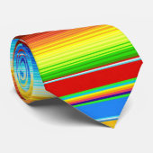 Cravate Espagnol traditionnel couvrant mexicain vibrant (Roulé)