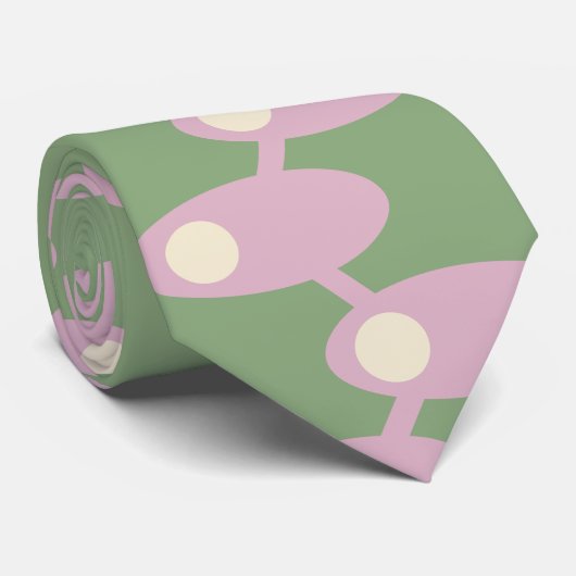 Cravate Espèces roses (Roulé)