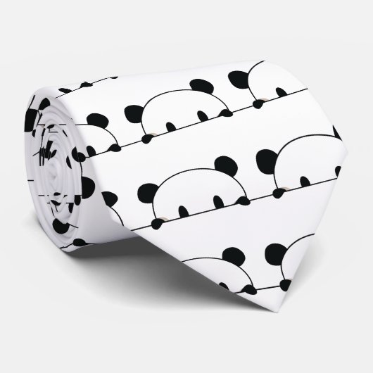 Cravate Espion mignon de panda (Roulé)