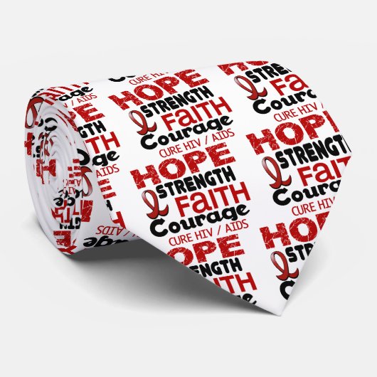 CRAVATE ESPOIR 3 D'HIV DE SIDA (Roulé)