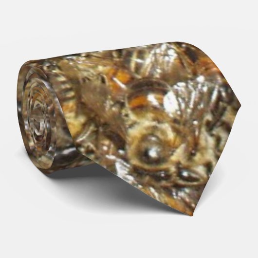 Cravate Essaim d'abeille, (Roulé)