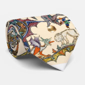 Cravate ESSENCE DE GUERRE BESTIAIRE MÉDIÉVALE vs Chevalier (Roulé)